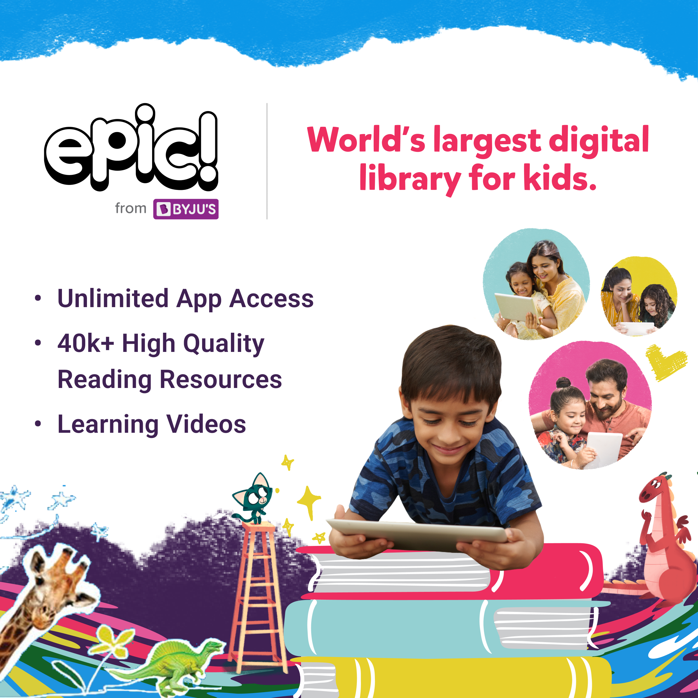 BYJU'S Epic: Kids' Books & Reading App