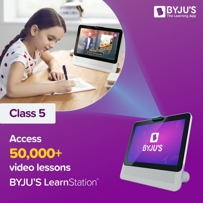 BYJU’S Tablet with Recorded classes - Class 5