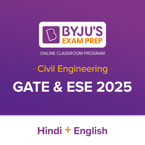 BYJU'S Exam Prep ESE & GATE Civil Engineering 2025 - English+Hindi (Live Classes + Pre Recorded Lecture)