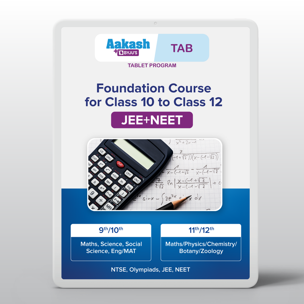 Aakash BYJU'S Tab for Foundation - Class 10 to Class 12 for JEE+NEET