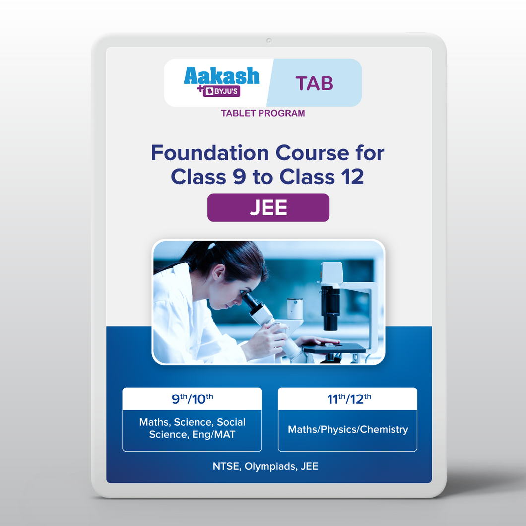 Aakash BYJU'S Tab for Foundation - Class 9 to Class 12 for JEE